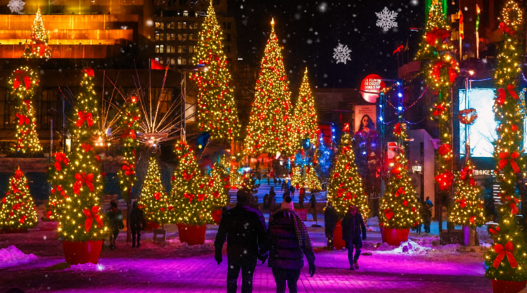 Profitez pleinement du congé des Fêtes grâce à des moments magiques à Montréal !